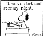 Snoopy and typewriter